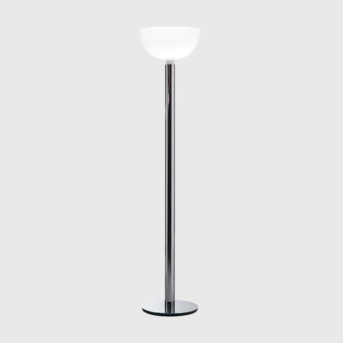 Chrome/White Albini AM/AS Floor Lamp