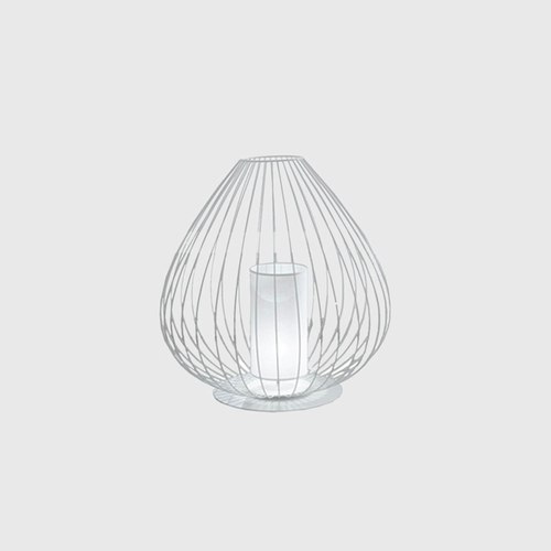 Glossy White Cell Floor Lamp