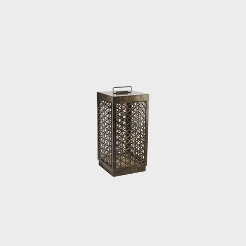 Pre Aged Brass Grid Floor Lamp