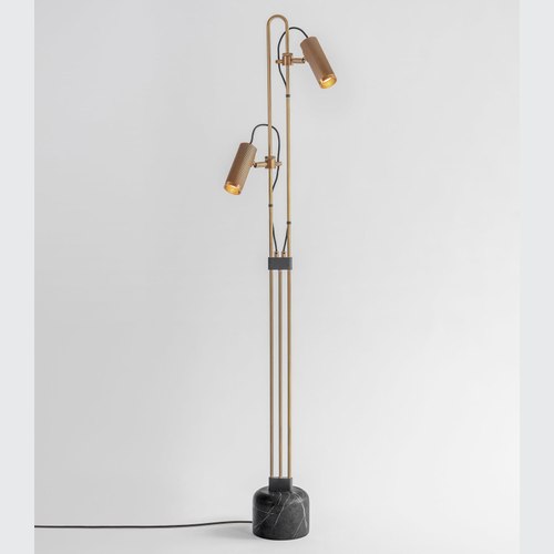 Antique Brass Spot Floor Lamp