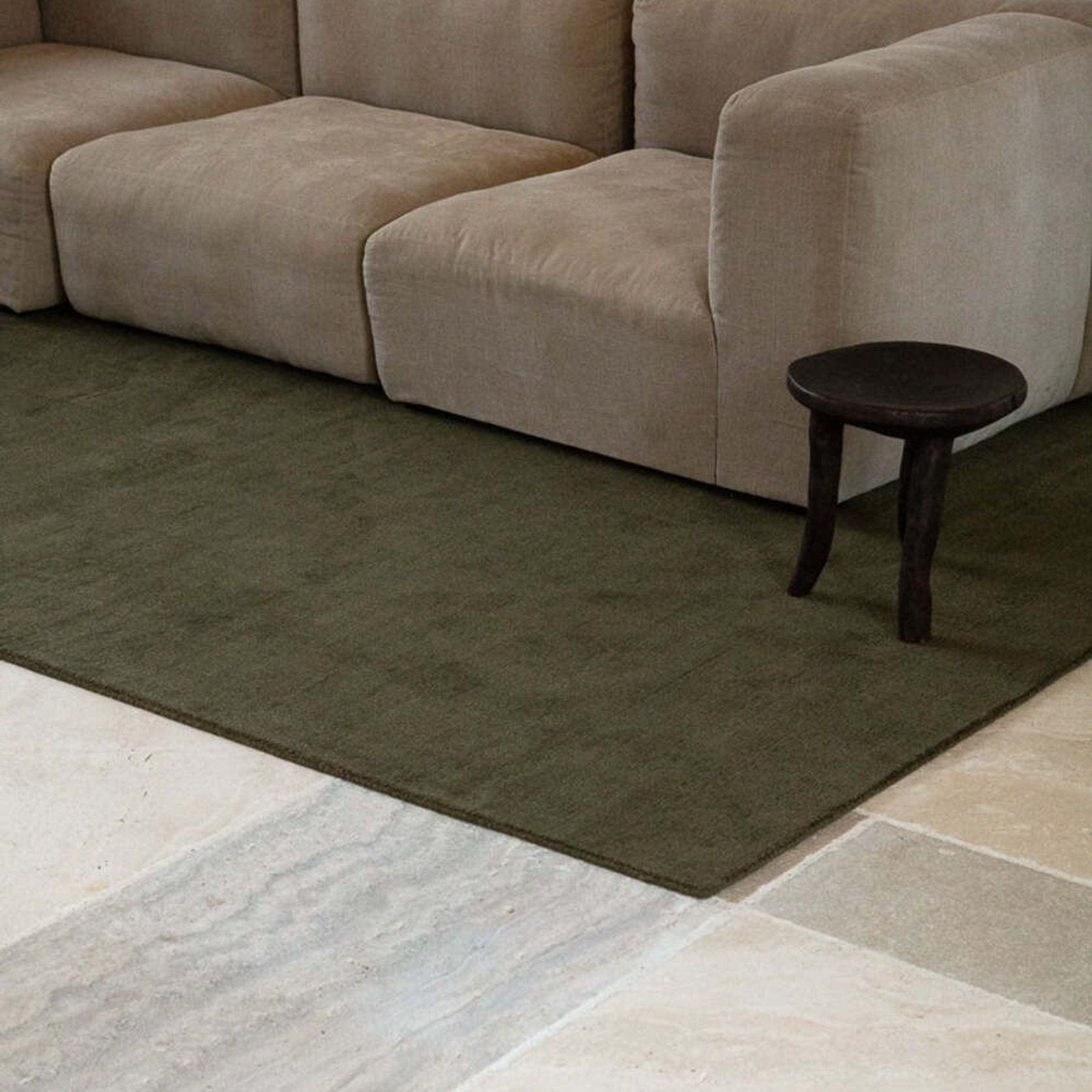 Tip Sheared Wool Rug Moss ArchiPro NZ