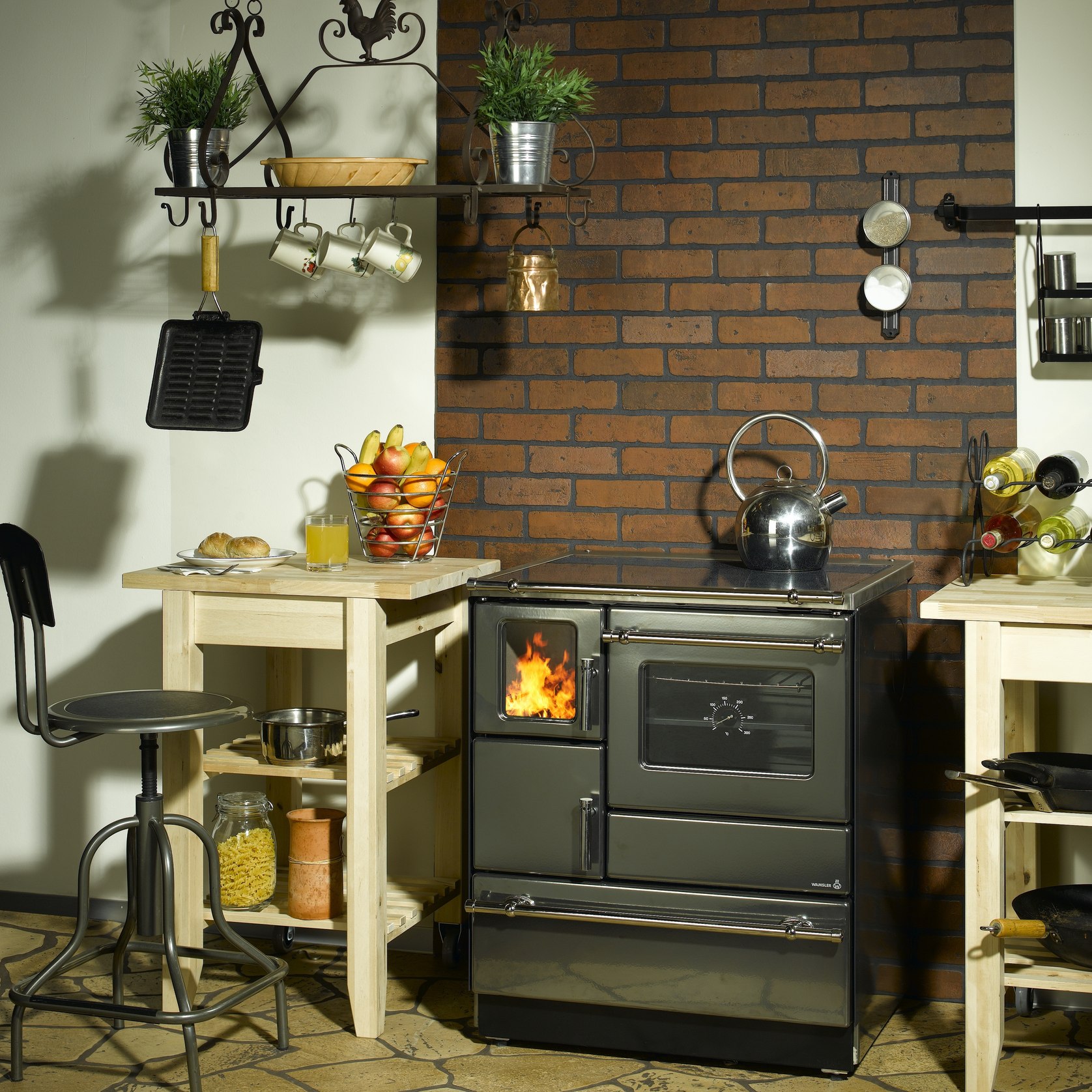 Wood Stove Ambiente Line K 128F Black ArchiPro NZ