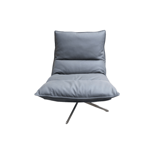 Black Staten Leather Swivel Chair