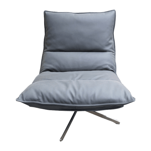 Black Staten Leather Swivel Chair