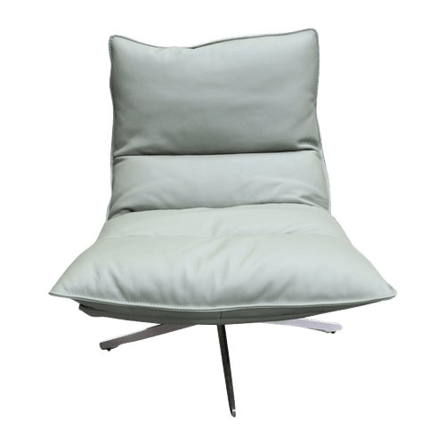 Green Staten Leather Swivel Chair