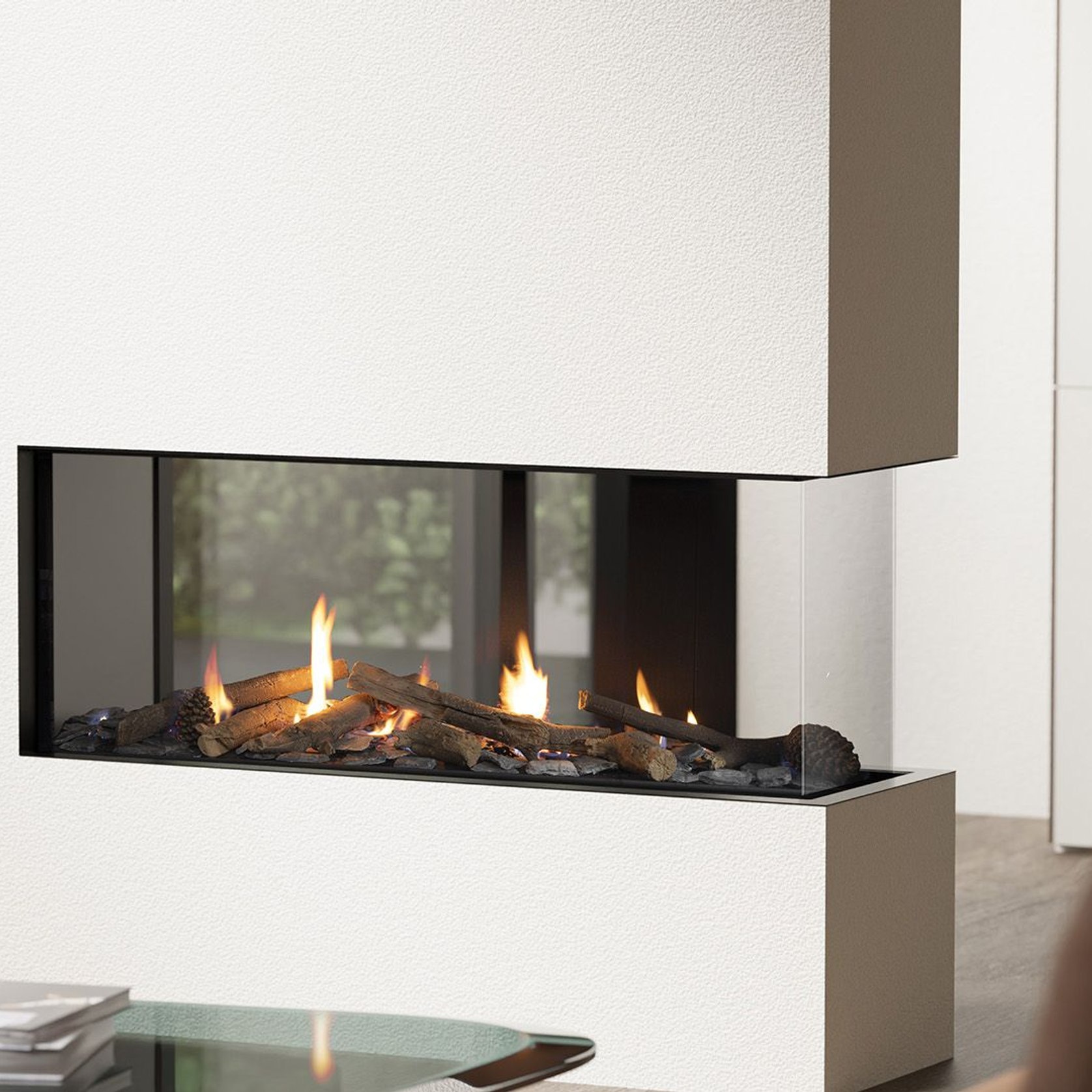 Escea DN1150 Peninsula Gas Fireplace | ArchiPro NZ