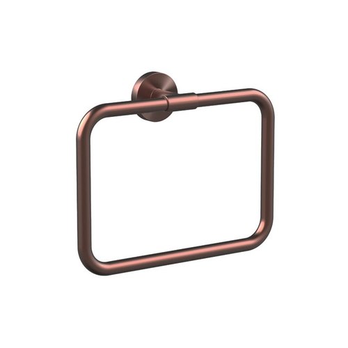 Brushed Copper Evoke Towel Ring