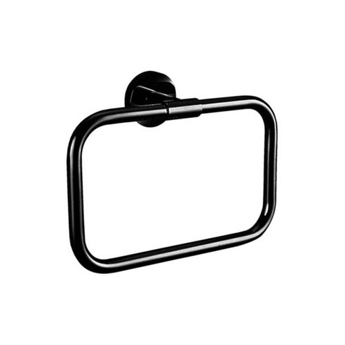 Black Evoke Towel Ring