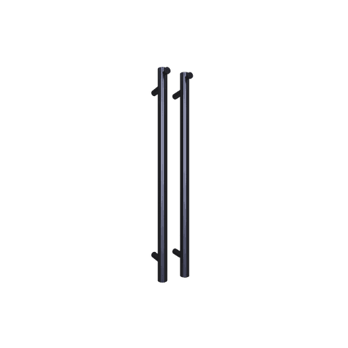 Gunmetal Polo Vertical Towel Rail - 1100mm