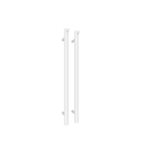 Matte White Polo Vertical Towel Rail - 1100mm