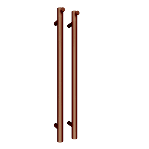 Brushed Copper Polo Vertical Towel Rail - 1100mm