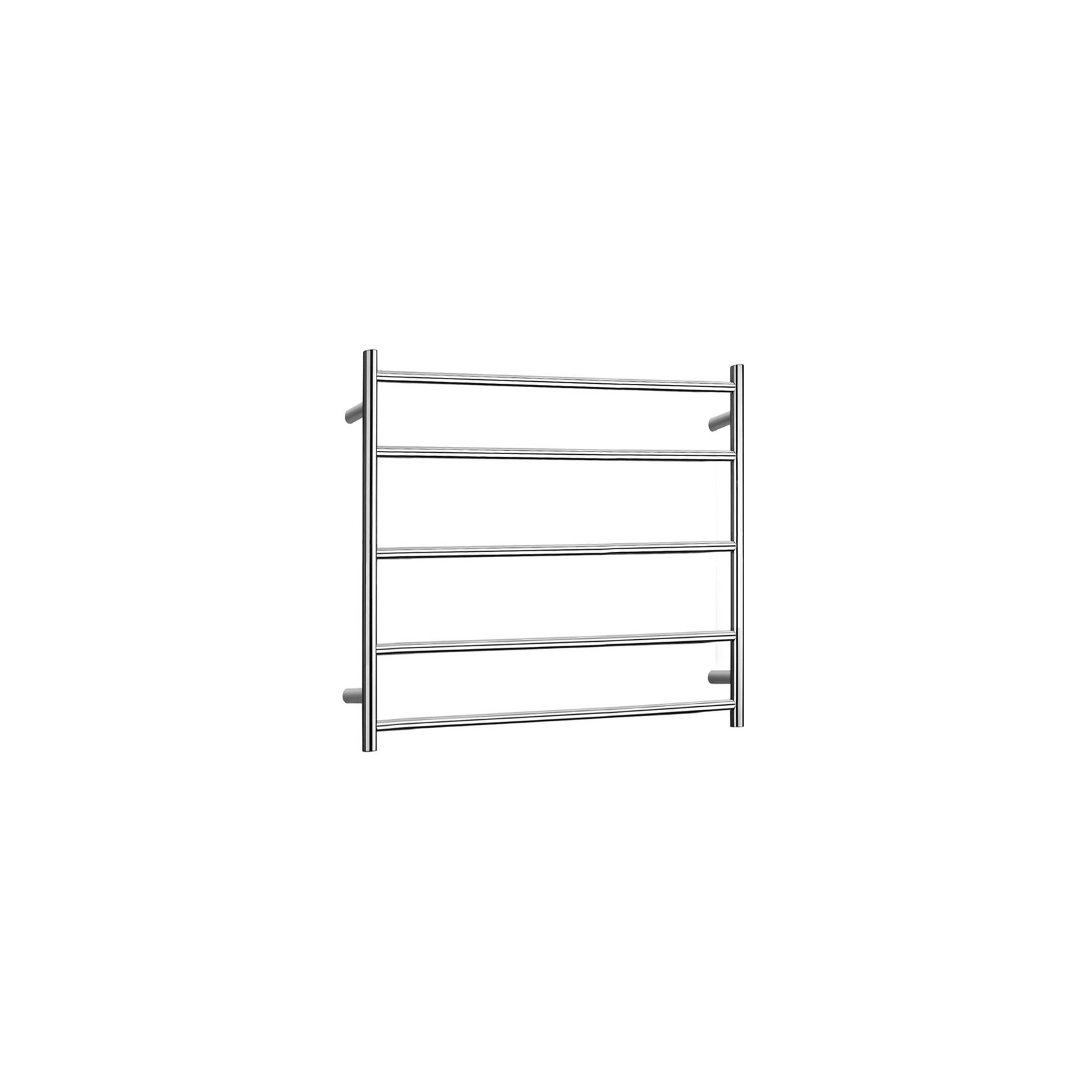 Heated Towel Rail 5 Round Bar Chrome 500 ArchiPro NZ