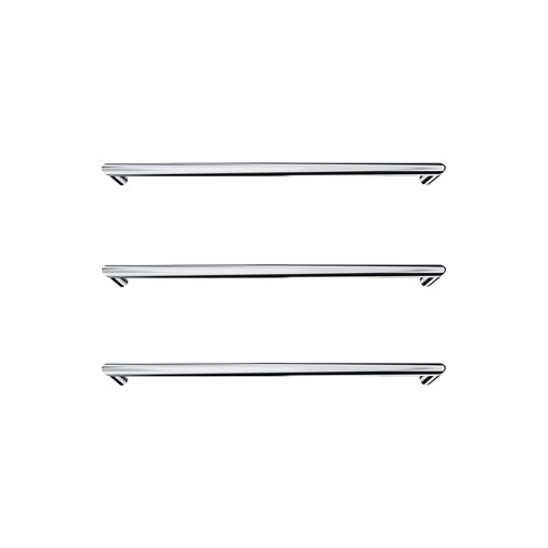 Chrome Toro Round Heated Towel Rail - 632mm