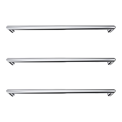 Chrome Toro Round Heated Towel Rail - 632mm