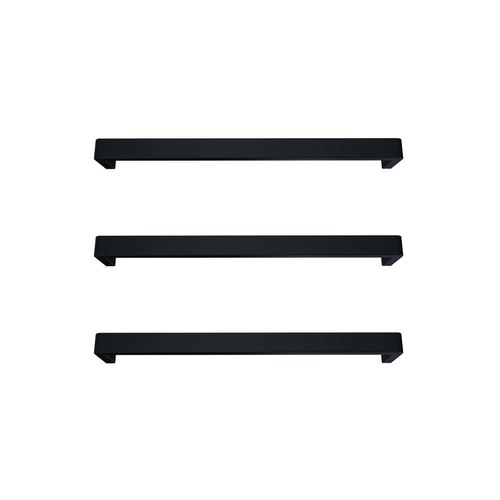Black Vera Rounded Heated Towel Bar - 832mm