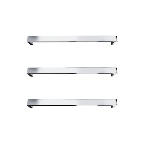 Chrome Vera Rounded Heated Towel Bar - 432mm