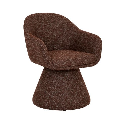 Russet Paula Swivel Dining Armchair