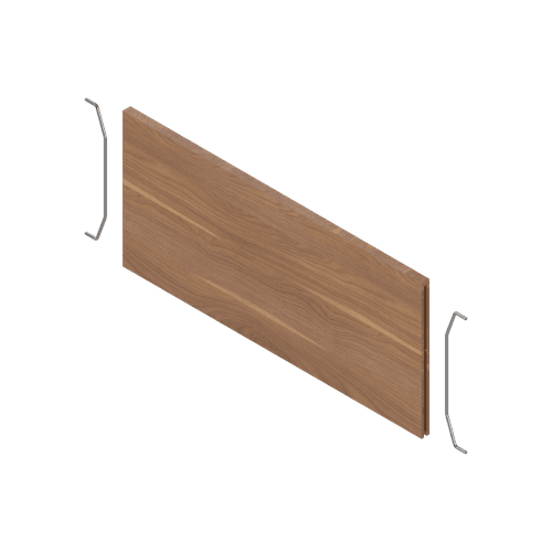 Tennessee Walnut X Carbon Black Cross Divider for High Short Wooden Frames