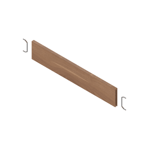 Tennessee Walnut X Carbon Black Cross Divider for Short Wood Frames