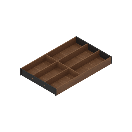 Tennessee Walnut X Carbon Black Cutlery Insert - Wood Design | 472 x 300