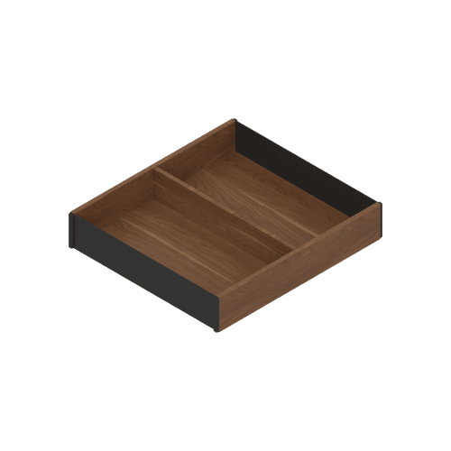 Tennessee Walnut X Carbon Black Short Frame - Wood Design | 272W x 242D x 50H
