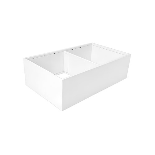 Silk White Long Deep Frame - Steel Design | 370 x 218