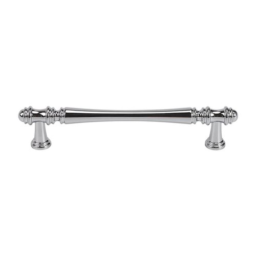 Chrome KT&CO Hampton style kitchen handles Toorak brushed nickel / chrome