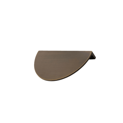 Antique Brass Albany Luna Half Moon Solid Brass Pull Handles