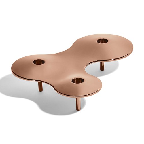 Rose Gold Cell Candle Holder Medium