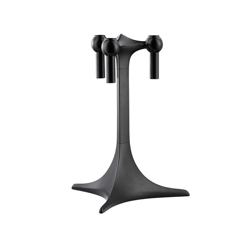 Matte Black Stoff Nagel Candle Holder Stand