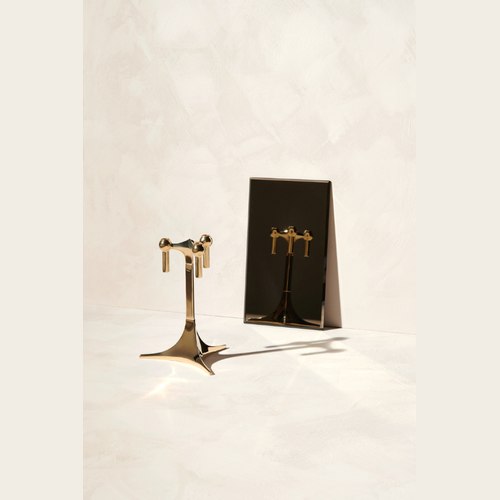 Brass Stoff Nagel Candle Holder Stand