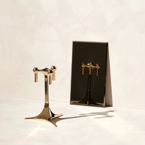 Brass Stoff Nagel Candle Holder Stand