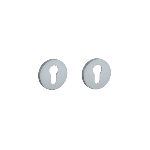 Brushed Satin Chrome STILE Euro Escutcheons R SLIM 7MM