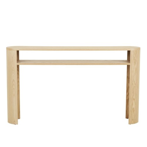 Natural Ash Classique Oval Shelf Console