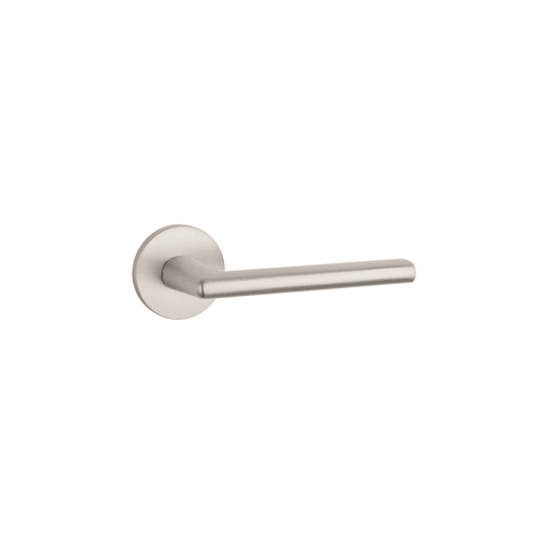Matt Satin Brushed Nickel AT APRILE KALMIA Lever on Round Rose R SLIM 7MM