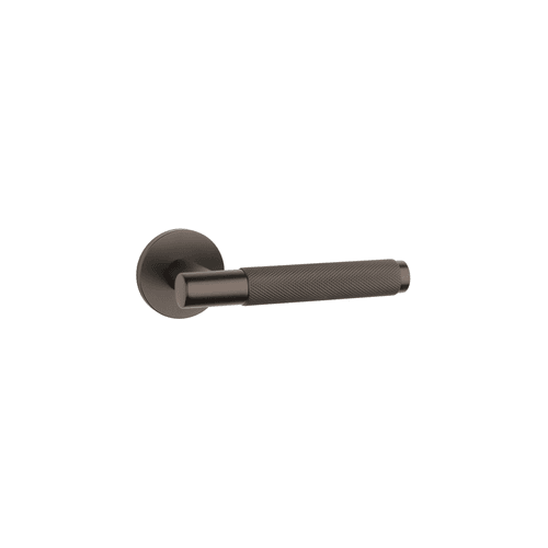 Brushed Bronze AT APRILE MOLINIA Knurled Lever on Round Rose R 7mm