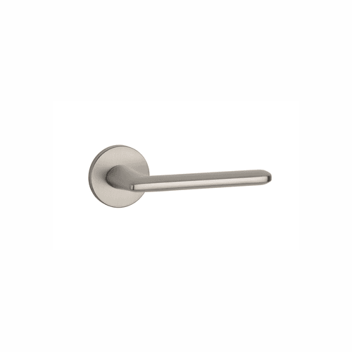 Matt Satin Brushed Nickel STILE AVA Lever Handle on Round Rose R SLIM 7MM