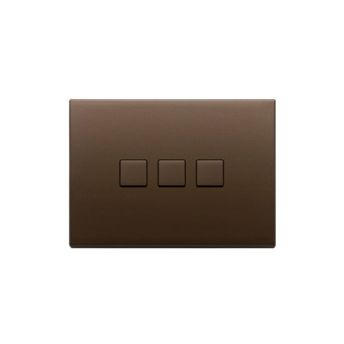 Flat Brushed Dark Bronze Vimar Eikon Flat Light Switches