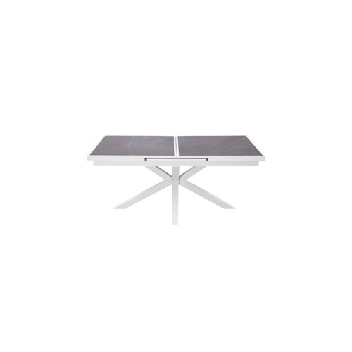 White Ceramica Extendable Dining Table