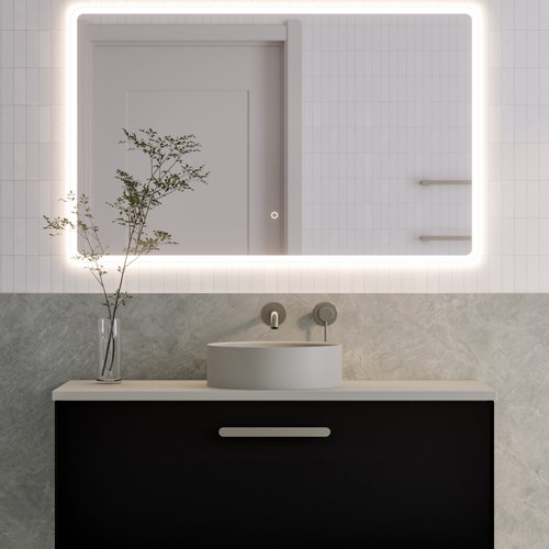 Matte Black Lineare 1200 Axel Single Drawer Vanity