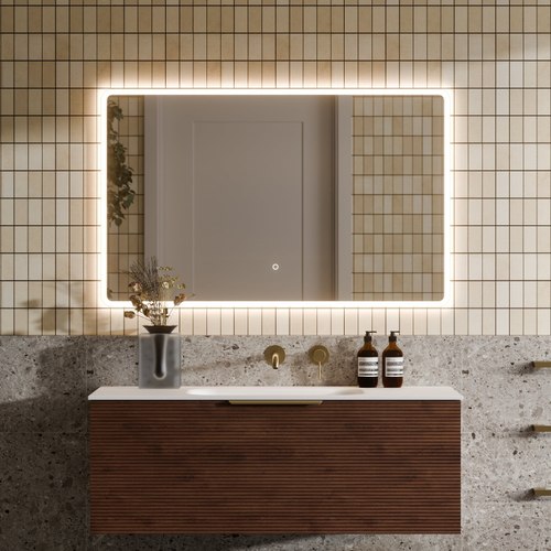 Walnut Lineare 1200 Orchard Single Drawer Vanity