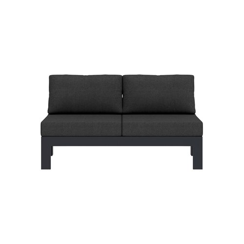 Grey Sandpiper 2.0 Outdoor Armless Loveseat