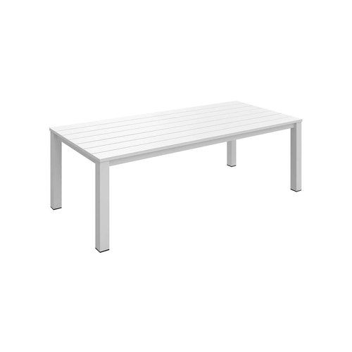 White Ficus Outdoor Dining Table