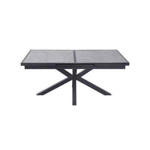Dark Grey Ceramica Extendable Dining Table