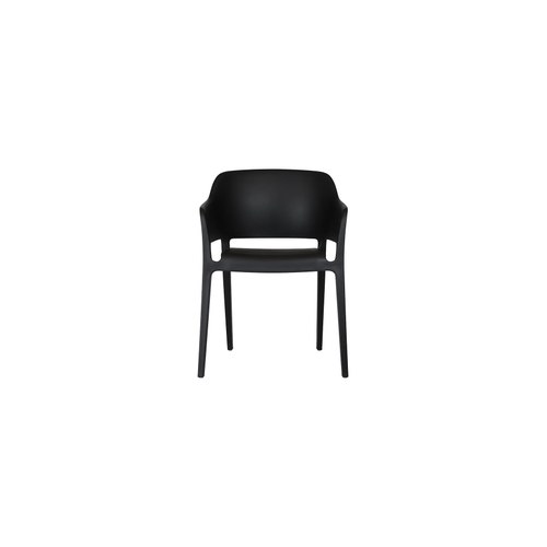 Black Anna Outdoor Patio Dining Armchair