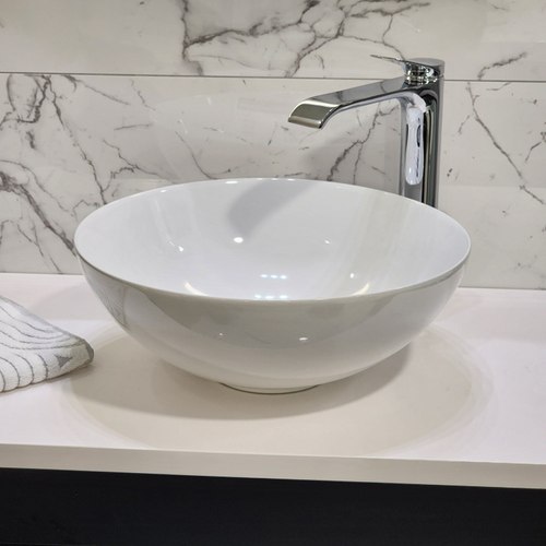 Gloss White Code Pure Arc Ceramic Basin 400Mm Range