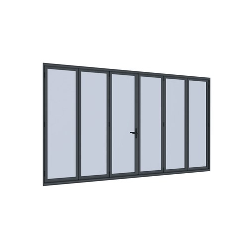 Charcoal Bifold Glass Door For Tasman Wall Mounted Pergola