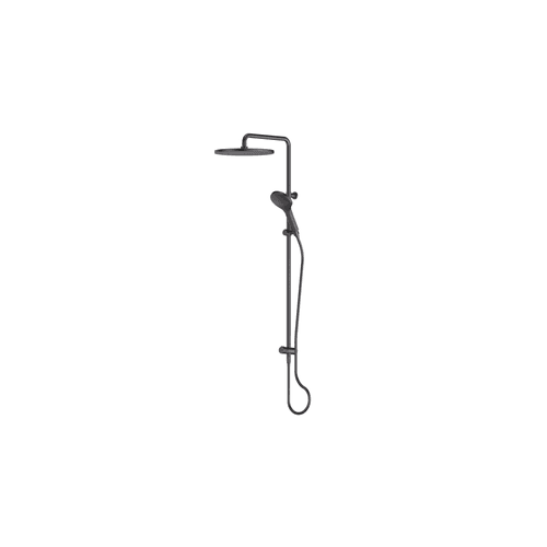 PVD Gunmetal Lavish Bubblejet Twin Rail Shower