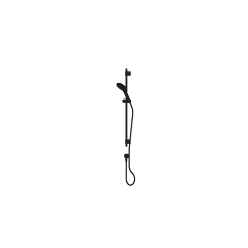 Matte Black Ashmore Bubblejet Rail Shower