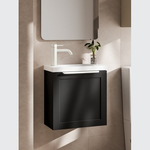 Matte Black Lineare 450 Loft Vanity